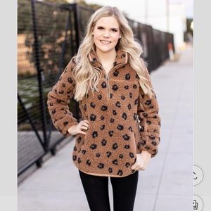 Abercrombie Sherpa Half Zip Sweatshirt Size XS NWT